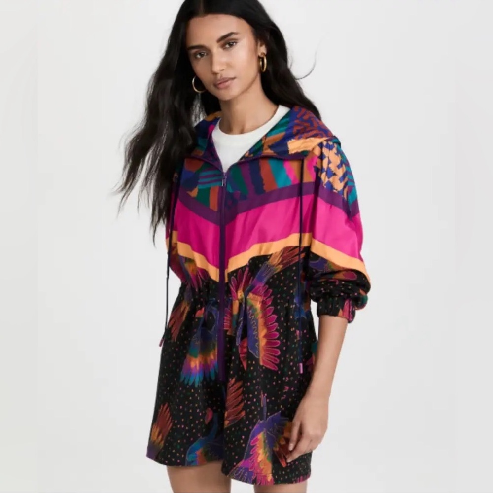FARM Rio Rainbow Birds Sweatshirt Romper